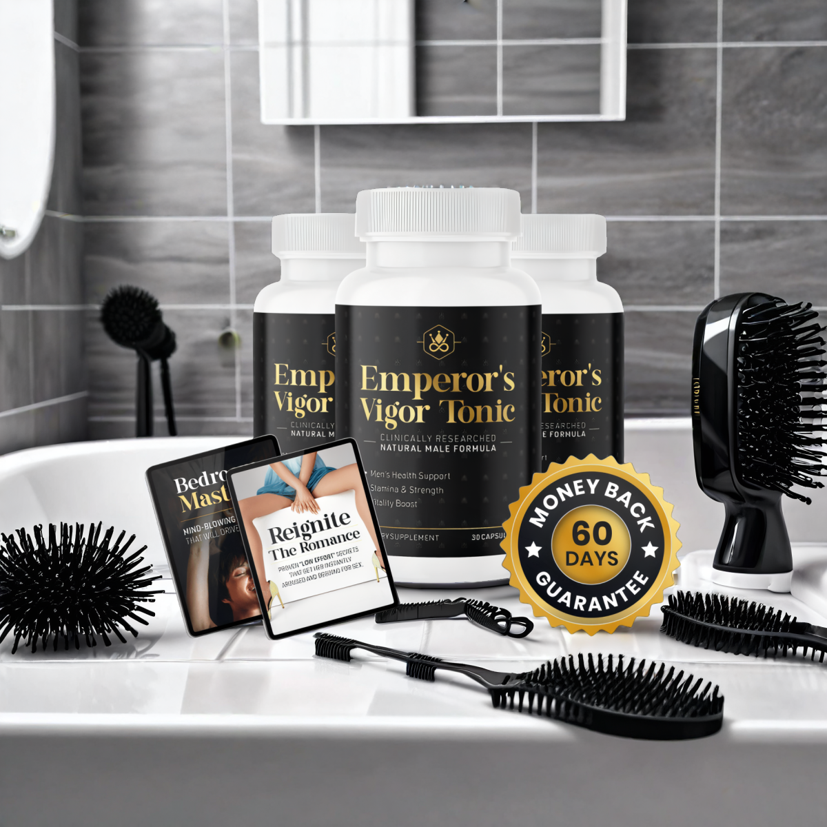 Emperor's Vigor Tonic - 3 Bottles + 2  Ebooks