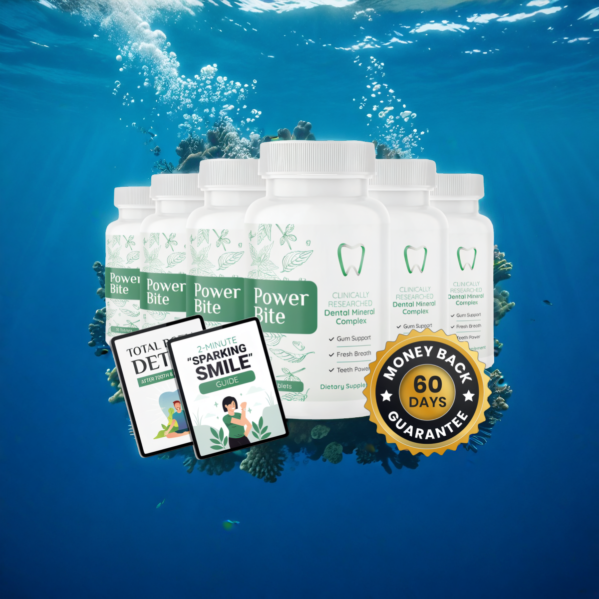 Power Bite - 6 Bottles + 2  Ebooks