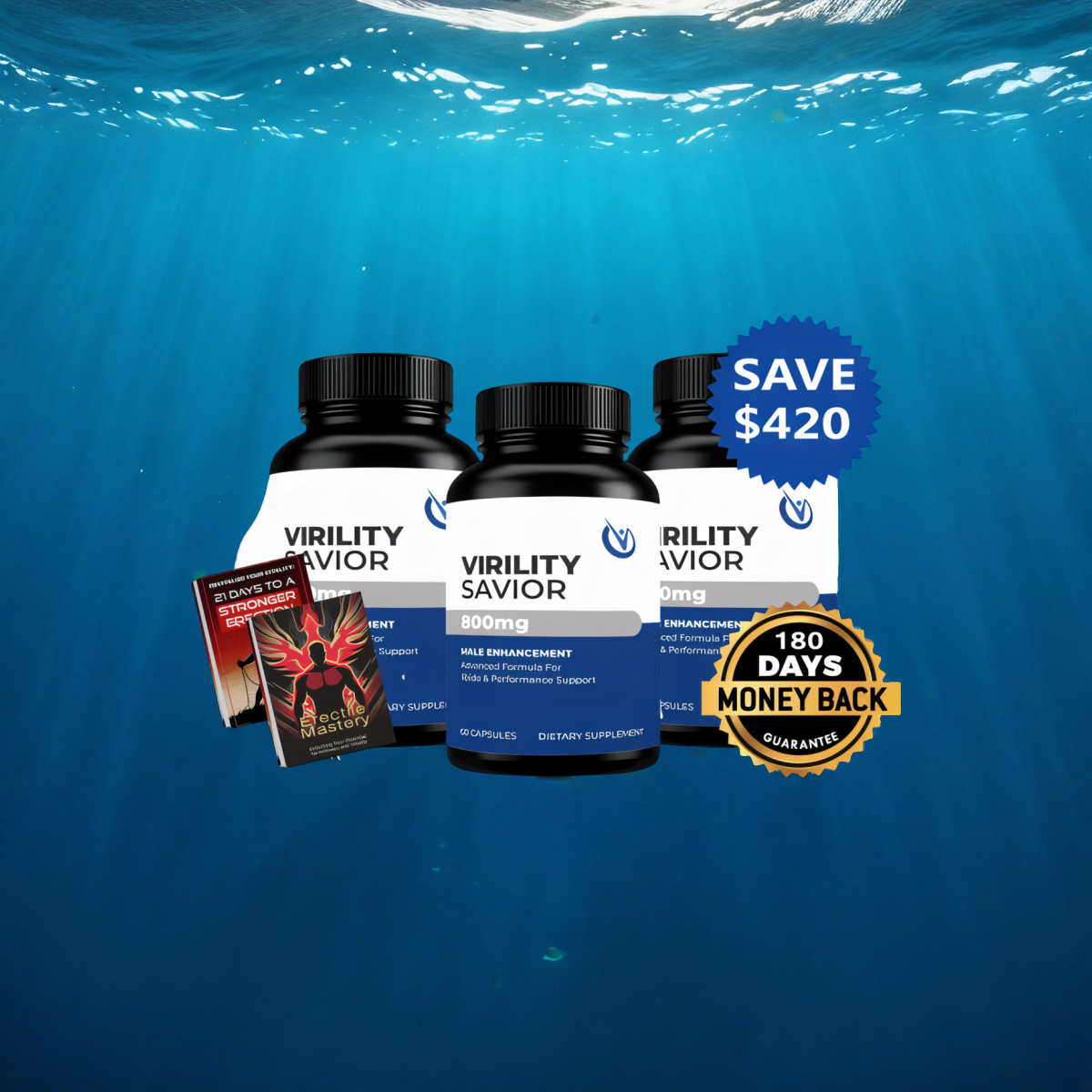 Virility Savior 90 Day Set (3 Bottles)
